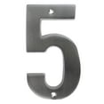 thumbnail image 6 of HY-KO 5" Metal Satin Nickel House Address Number 5, 6 of 10