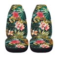 thumbnail image 5 of POLERO Flowers Pattern Breathable Front Seat Cover for All Season, Polyester Decorative Vehicle Seat Covers Sedan, 5 of 9