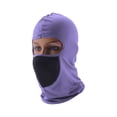 thumbnail image 1 of Máscaras de malla Unique Bargains, máscara facial de poliéster, cubierta facial, protección solar, transpirable, púrpura claro, 1 pieza, 1 of 6