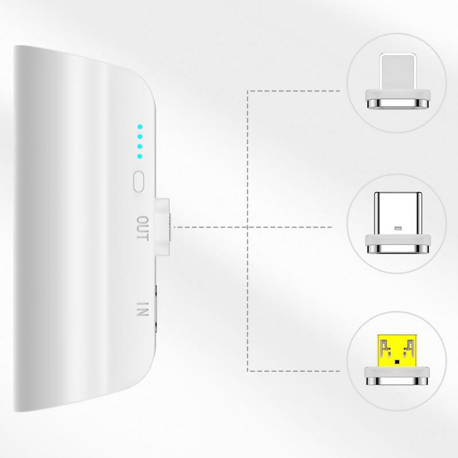 Battery, BoxWave [Universal MagnetoBoost Rejuva PowerPack] Portable 3000mAh Back Up Battery Power Bank for Smartphones and Tablets - Winter White