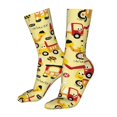 thumbnail image 5 of Cauagu Funny Construction Vehicles Pattern Fun Novelty Crew Socks,Casual Athletic Socks Neutral Socks Cozy Crew Socks Christmas Gift, 5 of 7