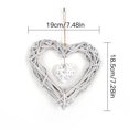 thumbnail image 3 of Vikakiooze Home Decor Under $5, Love Handicraft OrNaments Three-dimensioNal Heart-shaped Woven Pendant, 3 of 9