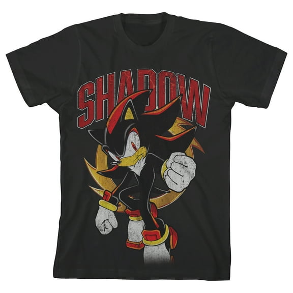 Sonic The Hedgehog Modern Boys Black Crew Neck Short Sleeve T-shirt - XS