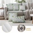 thumbnail image 6 of Eucalyptus Leaves Outdoor Waterproof Pillow Covers, Summer Pastoral Botanical Gray Wooden Decorative Square Throw Pillowcase Sofa Cushion Sham for Patio/Couch/Chair, 18"x18" 2 Pack, 6 of 8
