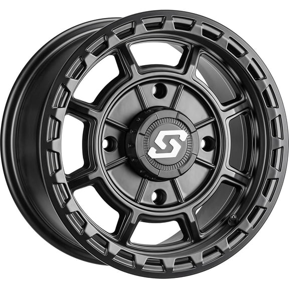 Sedona Rift 14x7 ATV/UTV Wheel - Satin Black 4/137-5 2