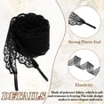 thumbnail image 4 of 2 Pares de Agujetas Planas, Agujetas de Zapato de Encaje de 2.2CM de Ancho y 160CM de Largo, Negras, 4 of 7