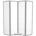 thumbnail image 7 of Red Lantern 6 ft. Tall Double Cross Shoji Screen - Grey - 4 Panels, 7 of 7