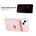 thumbnail image 4 of Dteck Wallet Case for iPhone 15 Plus, Cute Luxury Bag Design, Elegant Purse Flip Card Pouch Cover Soft PU Leather Case with Shoulder Strap,Pink, 4 of 6
