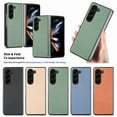 thumbnail image 2 of Allytech Fiber Pattern Phone Case for Samsung Galaxy Z Fold6, Slim Fit Lightweight Shockproof Anti-Fall Anti-Scratch Non-Slip Luxury Folding Case for Samsung Galaxy Z Fold6 - Green, 2 of 6