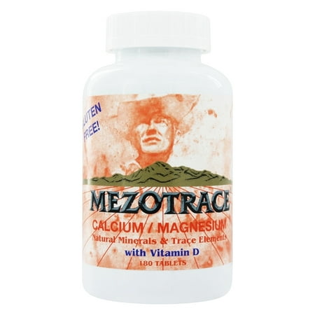 Mezotrace - Calcium/Magnesium Multi Mineral Supplement with Vitamin D - 180