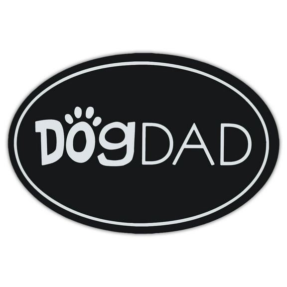 Oval Shaped Pet Magnets: Dog Dad (Dogs) | Cars, Trucks, Refrigerators
