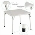 thumbnail image 5 of Danolapsi Metal Folding Chairs and Table, Leather Padded Folding Chairs with Comfortable Cushion and Durable Steel Frame, Upholstered Children's Activity Table Set for Eating, Reading, Playing, 5 of 8