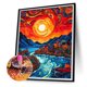 thumbnail image 4 of A4735 Lleno Diamantes Serie Paisaje La La Bahía Luoxia Resina 30 * 40 CM, 4 of 9
