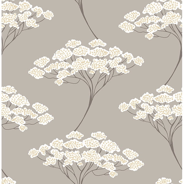 Kenneth James Banyan Taupe Tree Wallpaper Kenneth James Banyan Taupe Tree Wallpaper