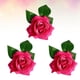 thumbnail image 5 of GOOHOCHY 3 horquillas de rosas hawaianas, broches de flores para fiestas, accesorio para hacer tú mismo, adorno para el cabello (rojo claro), 5 of 8