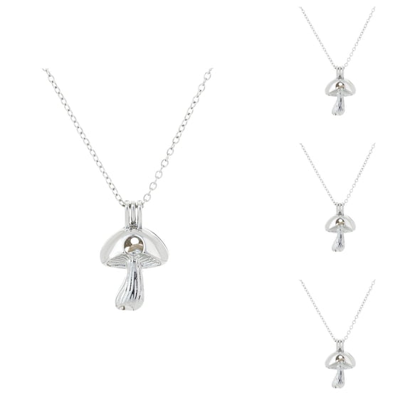 Novelty Night Luminous Mushroom Pendant Necklace for Men Women Fashion Jewelry Accessories Gift