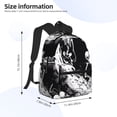 thumbnail image 2 of Easygdp Skeleton Wave Artwork Mochila Casual para Portátil, Mochila para Escuela, Viajes, Negocios, 2 of 6