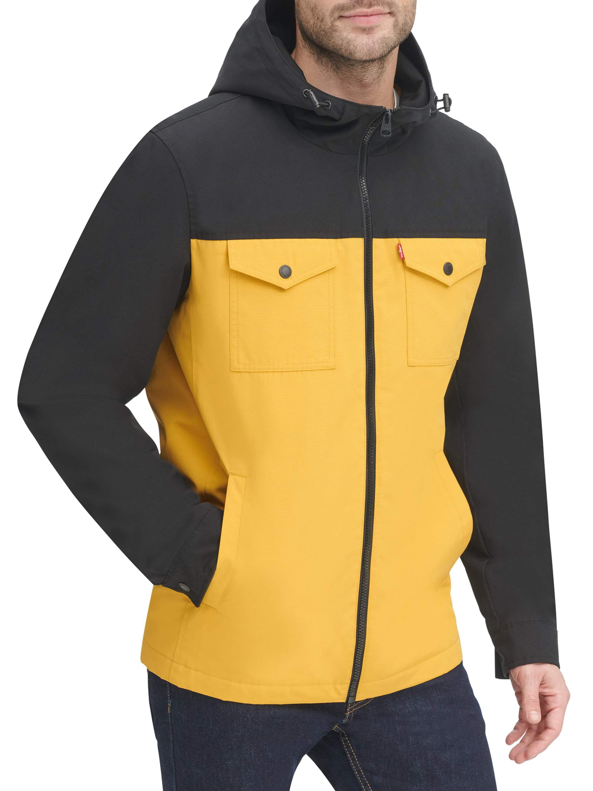 levi's arctic cloth hooded rain jacket