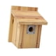 thumbnail image 4 of Casa de pájaros Nido de pájaros Decoración versátil de madera abierta fuera de la caja de alimentación de la casa de aves para del patio, 4 of 9
