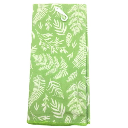 Absorbent Multi-Puepose Cotton Green Kitchen Towel: 1CT