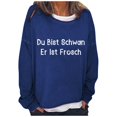 thumbnail image 1 of WEAIXIMIUNG Sweat-Shirt d'Automne Mode Décontractée Imprimé Lettre Col Rond Manches Longues Deux Hoodies, 1 of 4