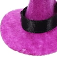 thumbnail image 3 of KAKOWELY 10 piezas de sombreros de bruja de fieltro para Halloween, mini sombrero de bruja para fiesta, sombrero de bruja decorativo, 3 of 5