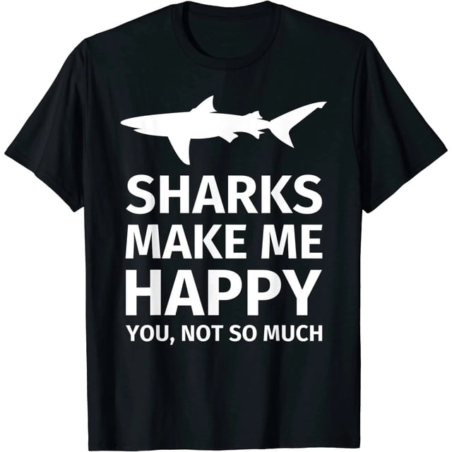 Camiseta Divertida de Tiburones Felices - Regalo Perfecto para Amantes de Tiburones