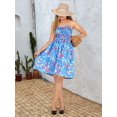 thumbnail image 4 of HAPPY BAY Women's Summer Boho Beach Smocked Mini Swing Dress Tube Top Strapless Dresses for Women L-XL Arctic, Checks, 4 of 4