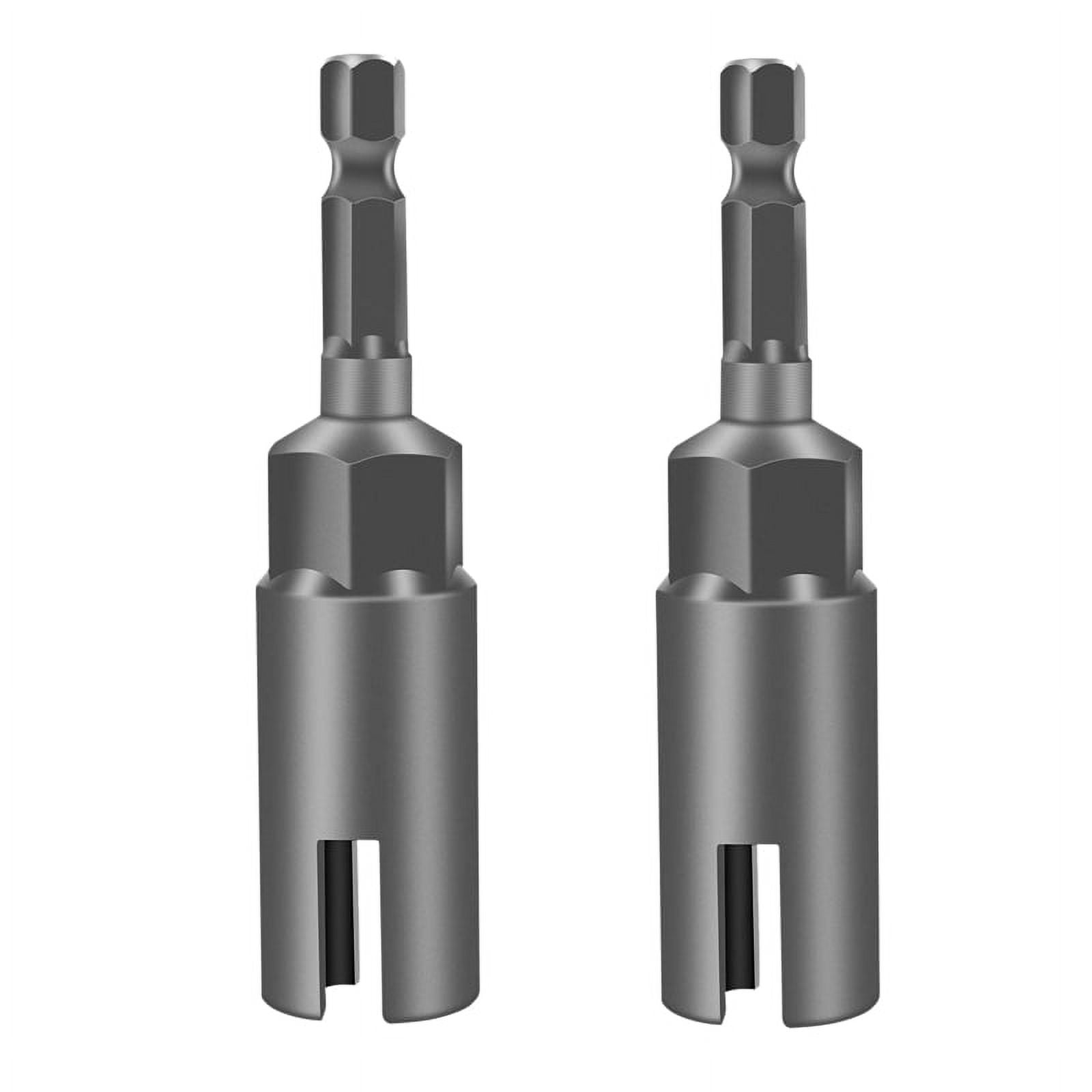 2 Pack Deep Power Wing Nut Driver Slot Wing Nuts Drill Bit Socket Wrenches Tools Set for Panel Nuts Screws Eye C Hook Bolt 1 4 Inch Hex Walmart