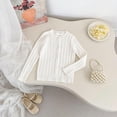thumbnail image 5 of NIEWTR Toddler Boys & Girls Crewneck Sweater Cardigan Kids Long Sleeve Button Knit Tops Outwear2t 3t 4t 5t 6t 7t(A-White,10-11 Years), 5 of 5