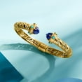 thumbnail image 3 of Ross-Simons Lapis and Turquoise Cuff Bracelet in 18kt Gold Over Sterling, Women's, Adult, 3 of 5