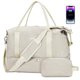 thumbnail image 1 of Bolsa de viaje WANDF para Spirit Airlines con puerto USB, color beige, 1 of 9
