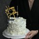 thumbnail image 5 of Adorno para tartas Hazyore Gold Happy Birthday, acrílico, 6 unidades, 5 of 9