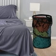 thumbnail image 3 of Black Large Collapsible Laundry Basket Foldable Mesh Pop Up Hamper with Handles for Laundry Room, Bathroom, Kids Room, College Dorm, Travel, Camping, Gift Basket, 3 of 6