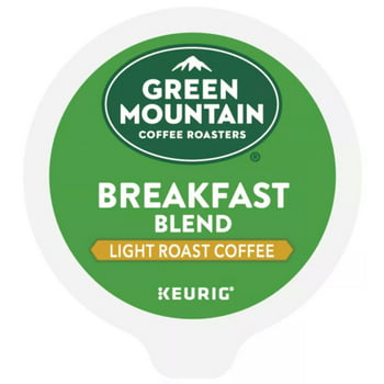 Green ain Coffee Breakfast Blend K-Cup Pods, Light Roast, 24 Count for Keurig Brewers