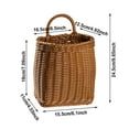 thumbnail image 2 of Woven Wall Mounted Storage Shelf Decorative Organizer With Handle For Home And Use, 2 of 4