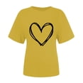 thumbnail image 4 of Diufon Hauts de la Saint-Valentin pour Femmes Tunique Décontractée à Manches Courtes Col Rond Chemisier Imprimé Graphique Mignon Tendance, 4 of 6