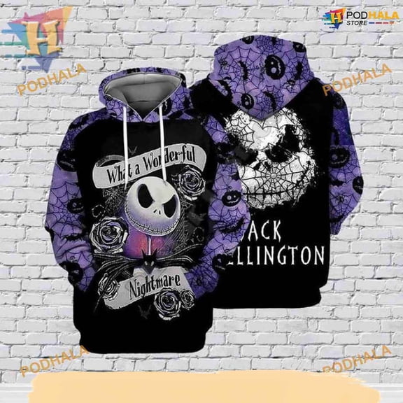 Skellington Full Print Christmas Hoodie, A Festive Gift
