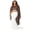 Dark Brown, variant on Women's Spring Summer Sheer Cape Trendy Mesh Asymmetrical Front and Back Solid Color Poncho Tops