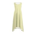 thumbnail image 5 of DDAPJ pyju Women Summer Dresses Casual Loose Midi Dress Flowy Beach Sundresses Hankerchief Hem Tank Dress Yellow XXL, 5 of 7