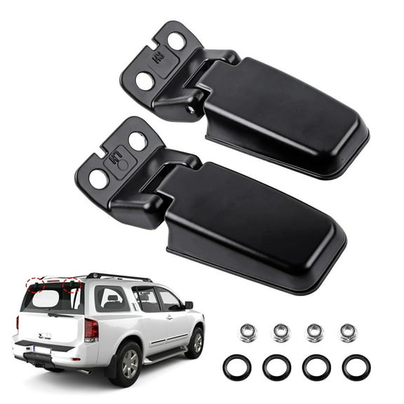 Furulu 2PCS Rear Tailgate Window Glass Hinges For Nissan Armada Infiniti QX56 04-15