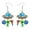 Green, variant on Teacher's Day Acrylic Novelty Earrings UFO Alien Rocket Satellite Dangle Jewelry for Women Teacher Gift