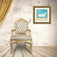 thumbnail image 3 of Charron, Veronique 26x26 Gold Ornate Wood Framed with Double Matting Museum Art Print Titled - Seashells Bath I, 3 of 4