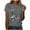 Gray#1, variant on Women's Ocean Animal Print Summer Short Sleeve Crew Neck Basic Top | Stretchy Breathable Plus Size Friendly (S-3XL) | Casual Beach Daily Wear