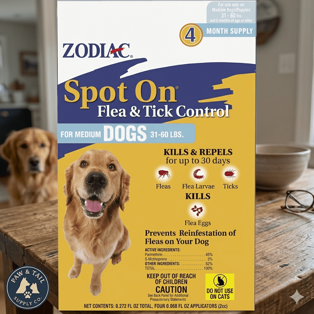 ZOD SPOT ON DOG 4PK 31-60LB 24