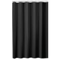 thumbnail image 4 of Hometrends Waffle Fabric Shower Curtain, 70 Inches x 72 Inches, Black, 4 of 5