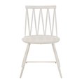 thumbnail image 4 of Weston Home Lydford Zigzag Low Back Windsor Classic Dining Chairs, Set of 2, White, 4 of 7