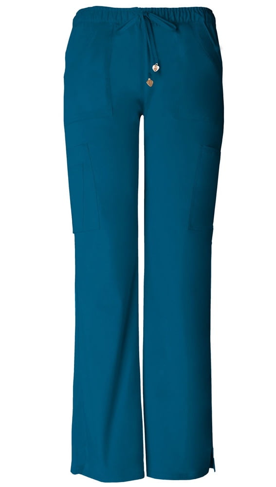 Heartsoul "Charmed" LowRise Drawstring Cargo Pant Scrub Bottoms