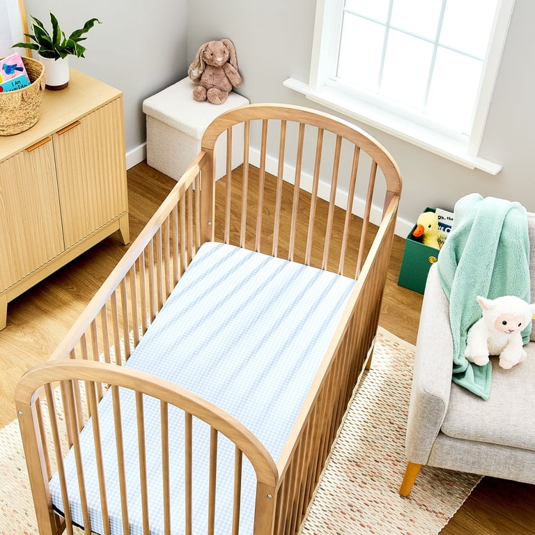 Parent's Choice Cotton Fitted Crib Sheets, 2 Pack Gingham photo 3