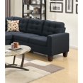 thumbnail image 3 of Miekor Furniture Modular Sectional Black Polyfiber 4pcs Sectional Sofa LAF And RAF Loveseats Corner Wedge Armless Chair Tufted Cushion Couch 32742, 3 of 10